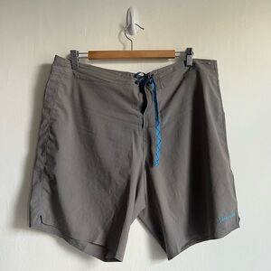 XL Waist 35 Patagonia tank top shorts tie up men’s gray blue outdoors board